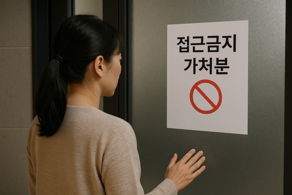 접근금지 가처분