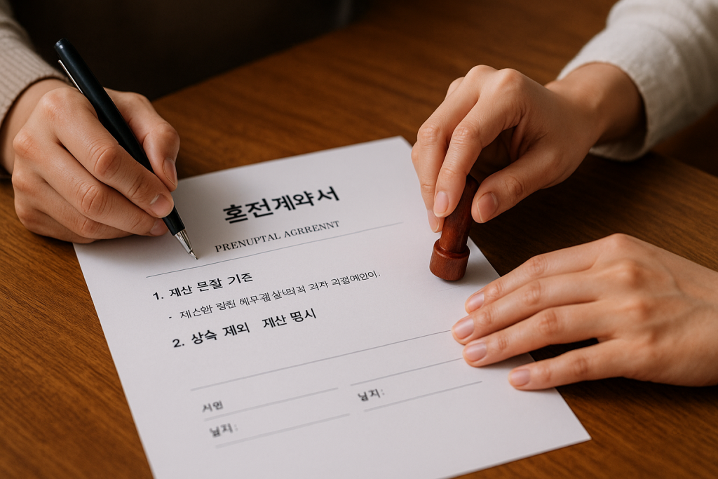 혼전계약서