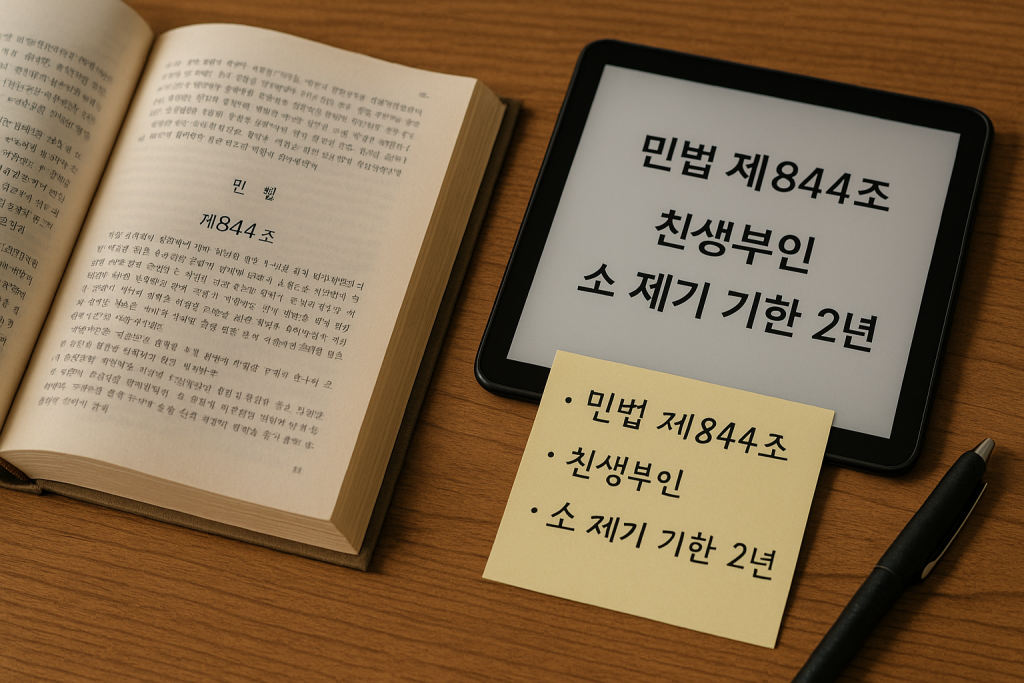 친생부인의 소를 제기하는 방법에 관하여