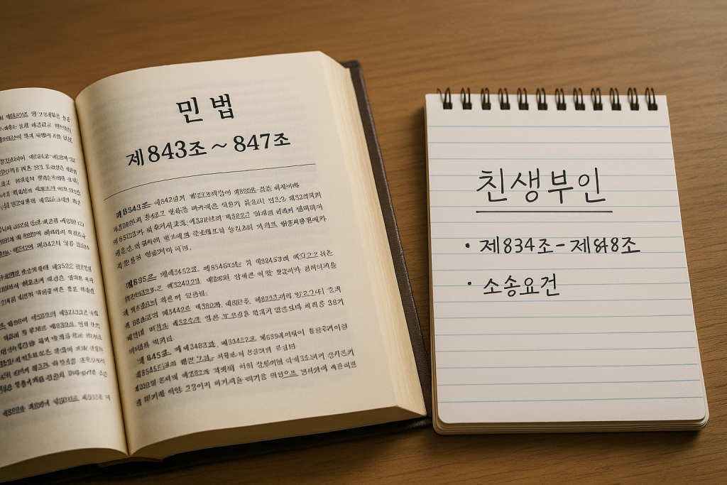 친생부인의 소를 제기하는 방법에 관하여