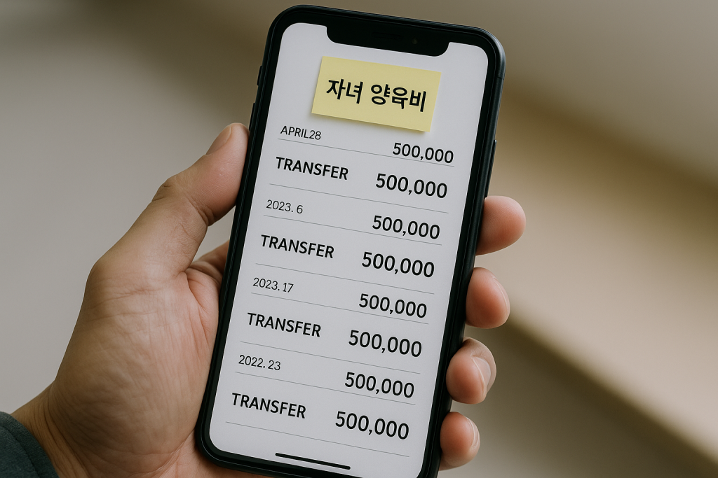 친생자가 아닌 경우 양육비 반환