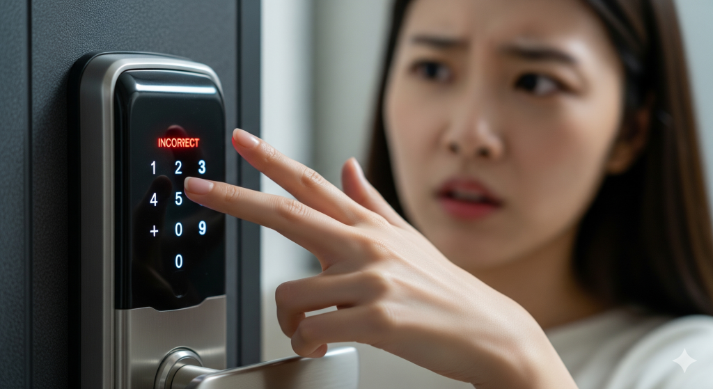 별거 중 바뀐 비밀번호