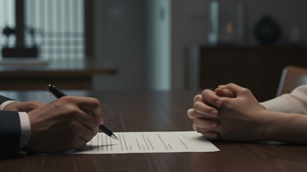 전 재산 포기 각서