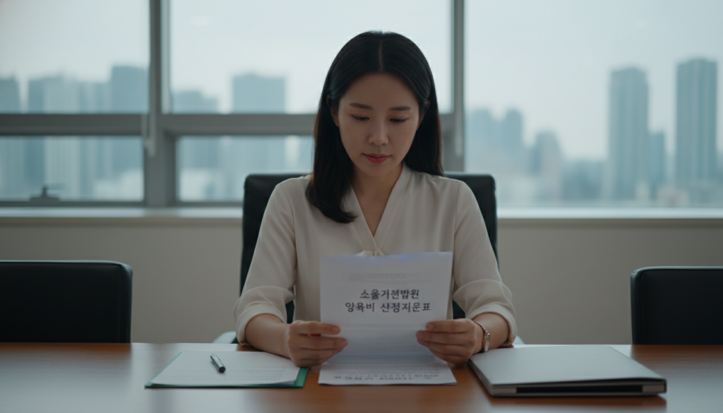 양육비 산정기준표