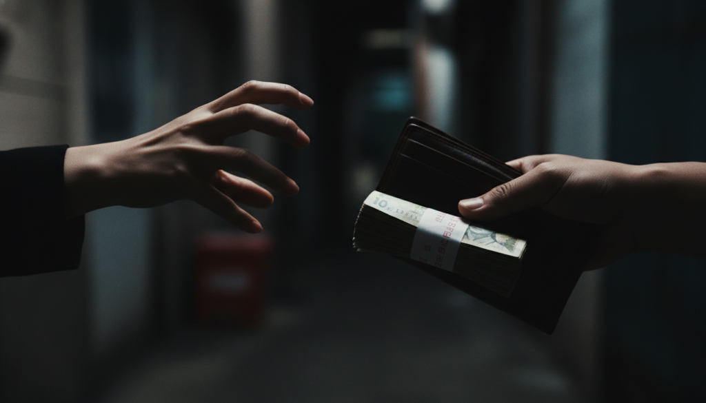 임신한 내연녀의 협박